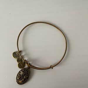 Gold Charm Bangle Bracelet